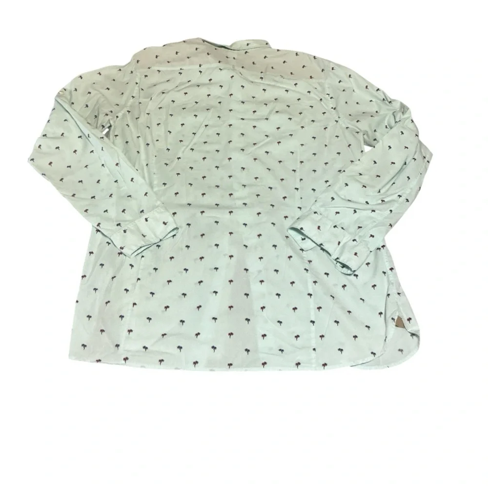 Banana Republic Men’s ‎ Tall Slim Fit Palm Tree Print Button Down Shirt XL